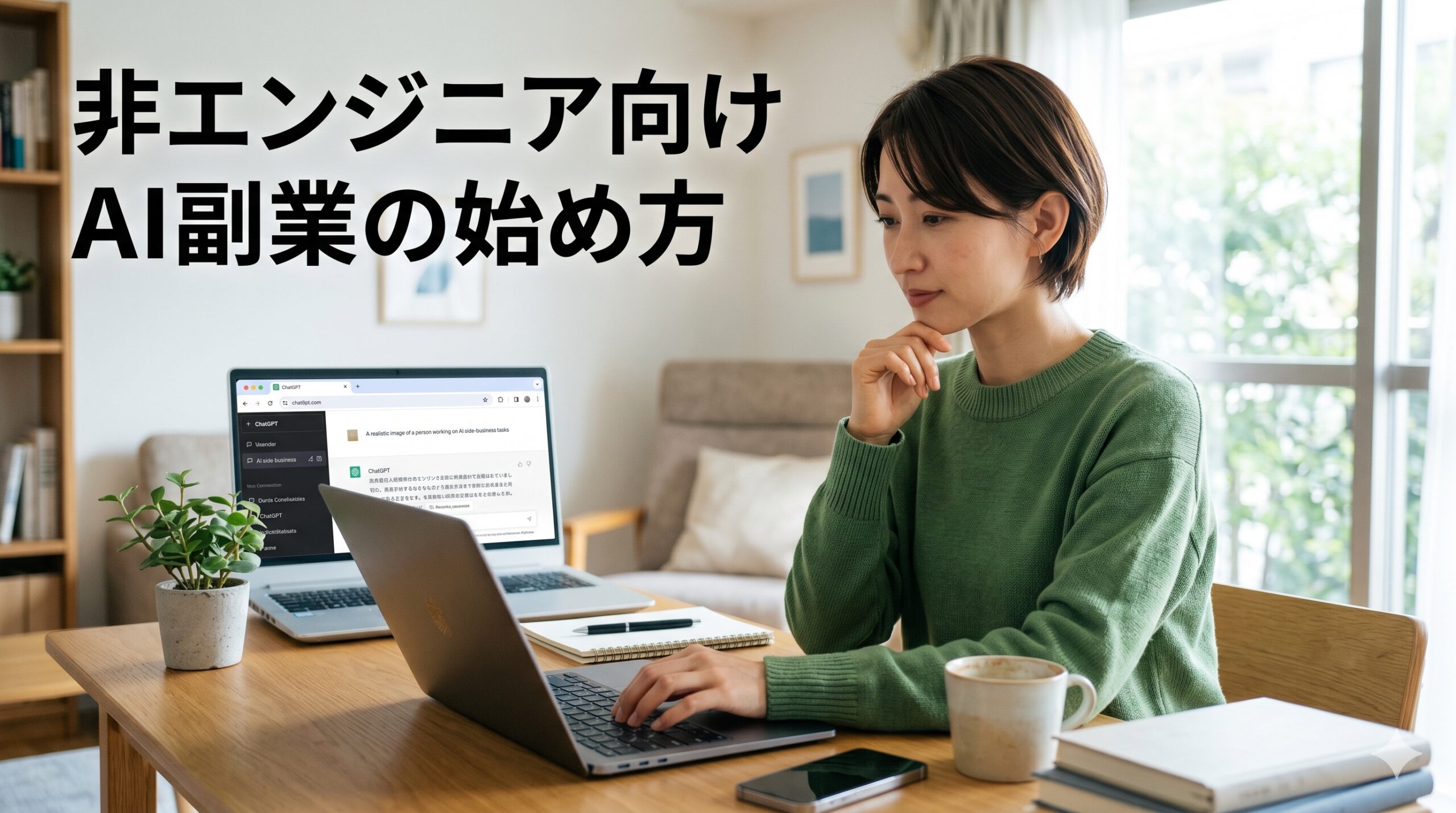 非エンジニアがAIを使って副業を始める方法【最初にやることを順番に解説】